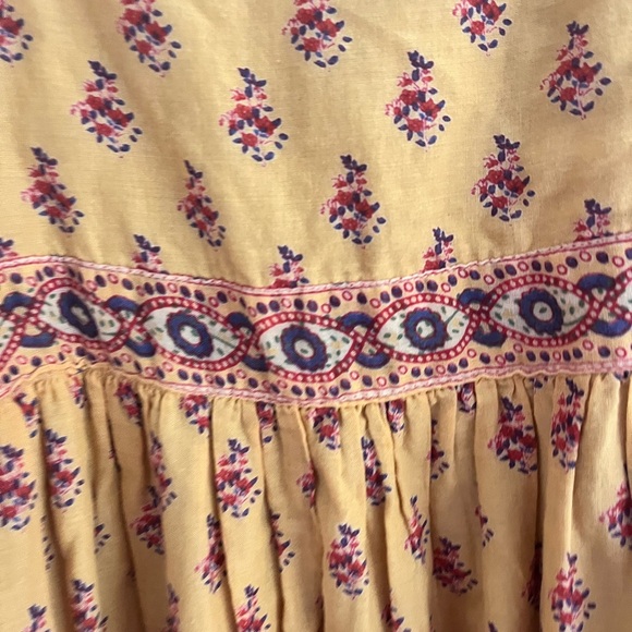 Yellow Ruched Spaghetti Strap Midi Dress - Picture 5 of 7